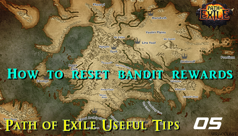 Path of Exile Useful Tips 05 - How to reset bandit rewards
